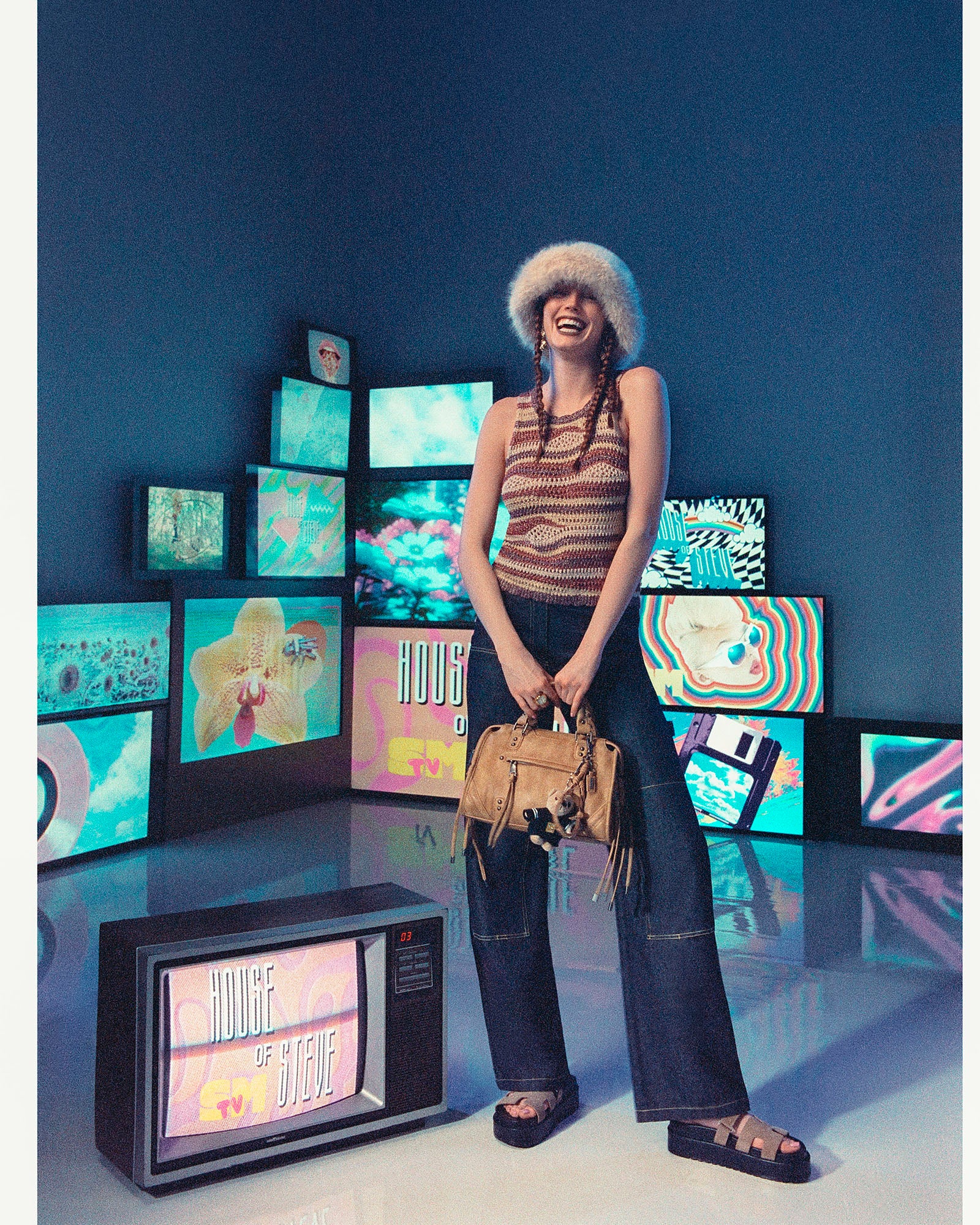 HANNAH TOP RED MULTI、mySite、gtrtttuynbv