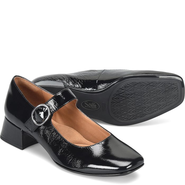  Sofft Women's Laura Heeled Mary Jane Shoe - Black Patent、mySite、preschool7hills