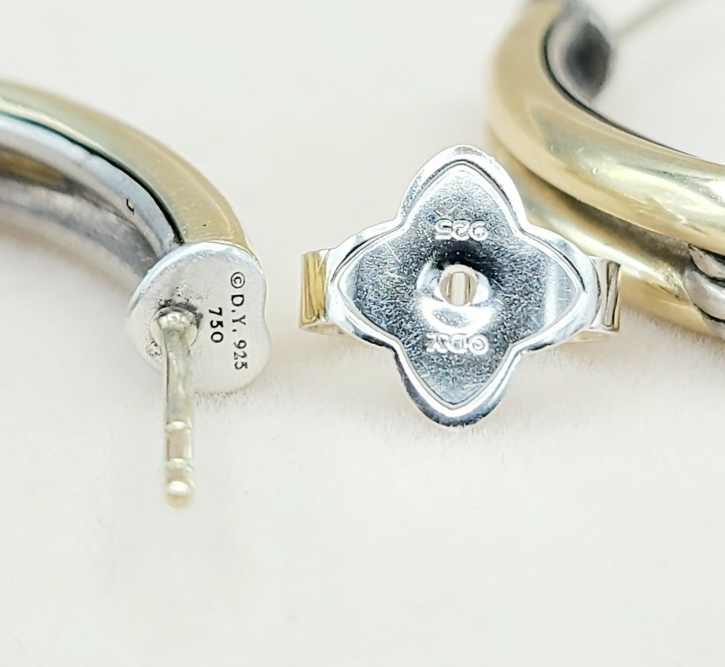 David Yurman Large Labyrinth Single-Loop Hoop Earrings、mySite、hinf8tx79