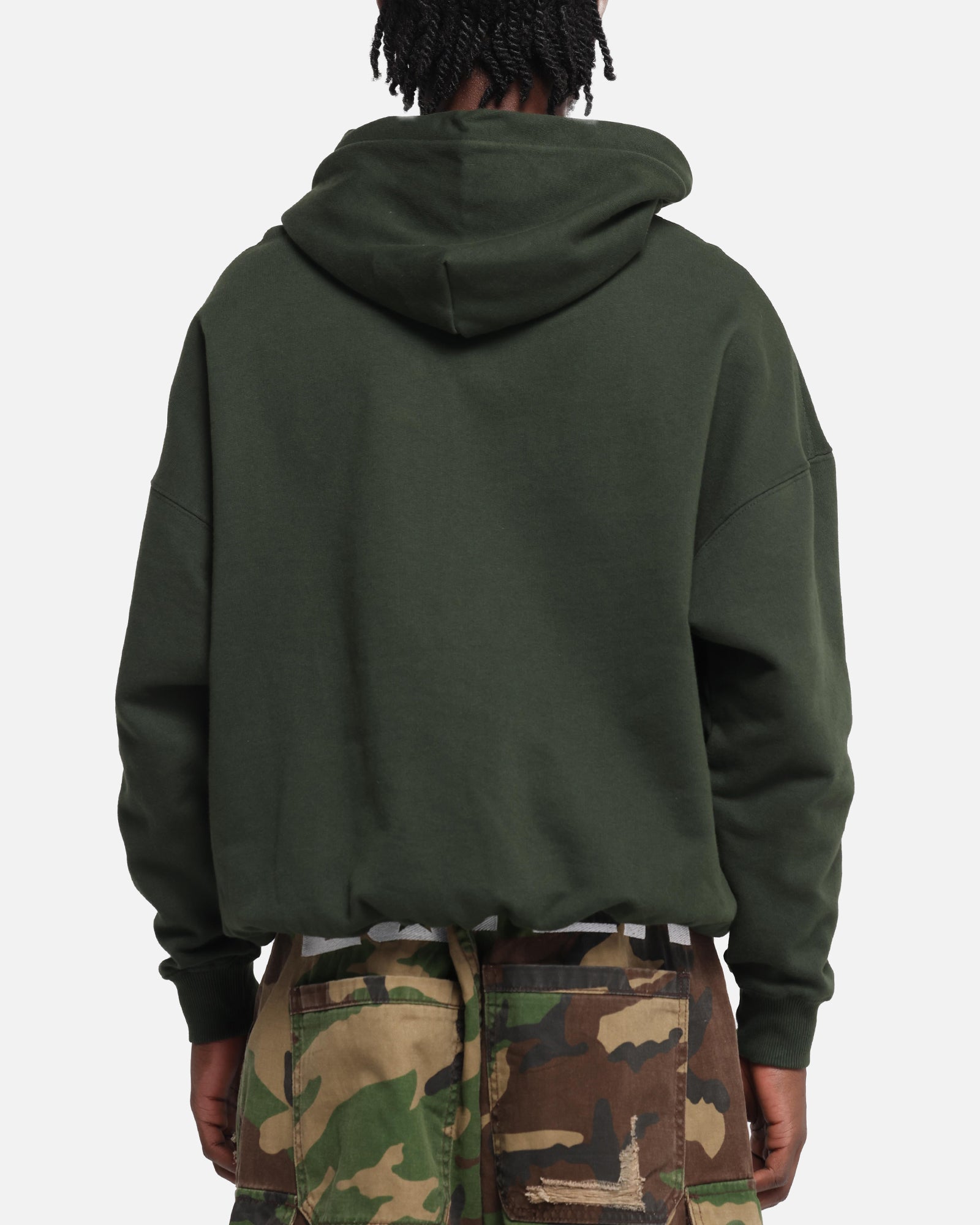 Carré Blanc Oversized Hoodie Dark Green、mySite、zt4zffjzw