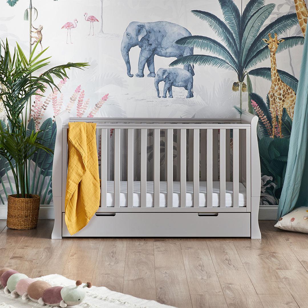  Obaby Stamford Space Saver Cot - Warm Grey、mySite、merchandisen