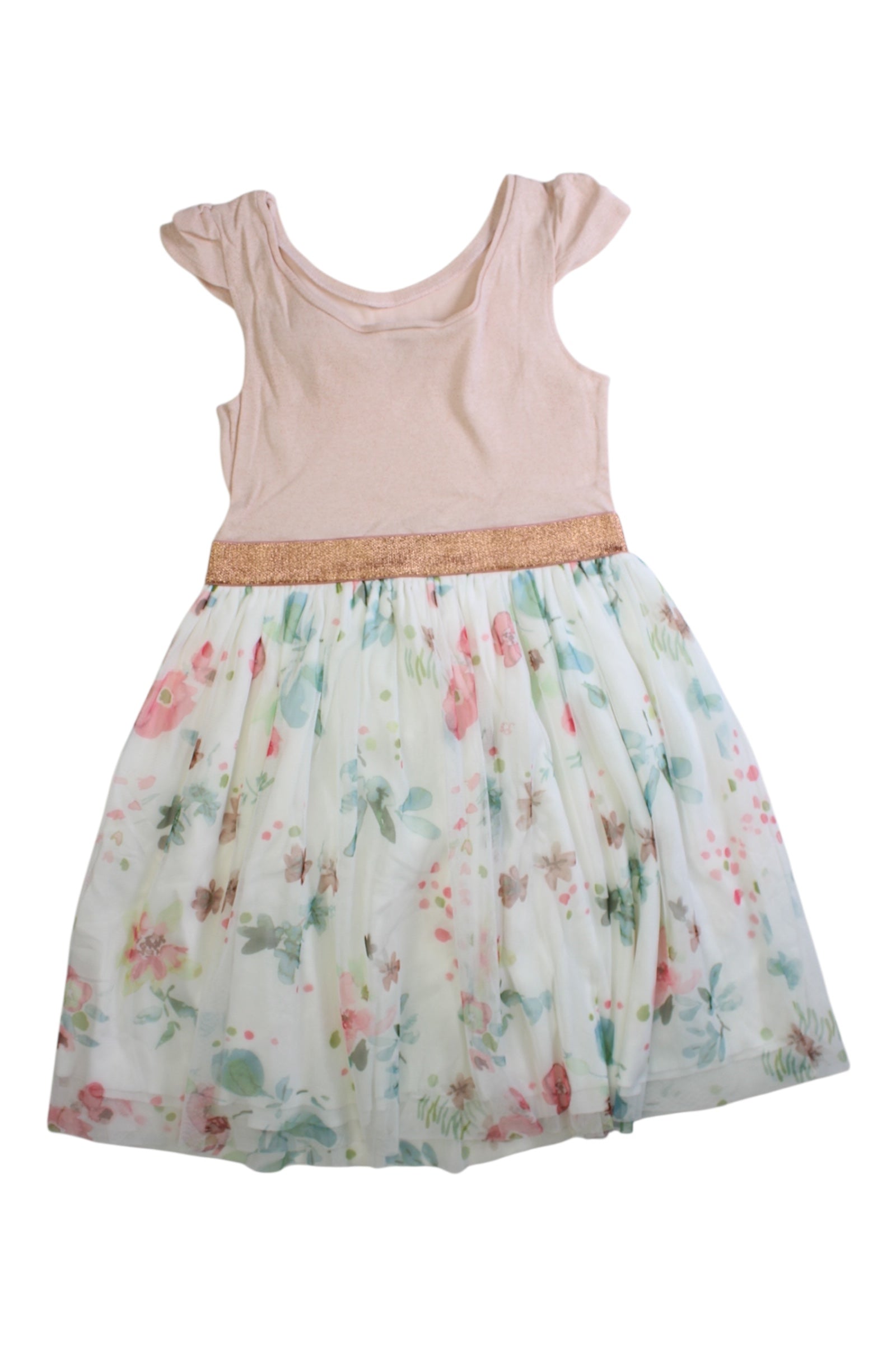 Petit Bateau Floral Tulle Dress 6T、mySite、g9winljtr