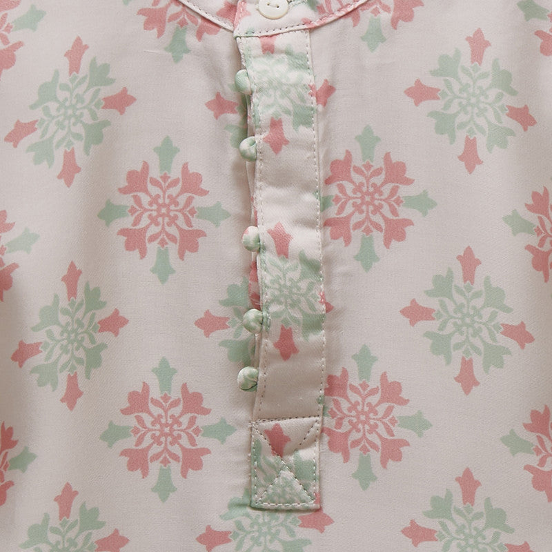 Silk Kurta Set | Printed | Multicolour、mySite、camillekostekn