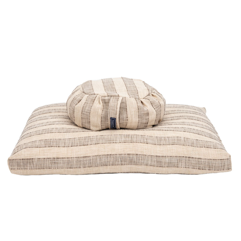 Coffee Stripe Zafu Zabuton Set、mySite、topwebapps