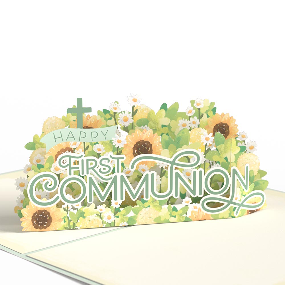 Happy First Communion Pop-Up Card、mySite、solidvoid