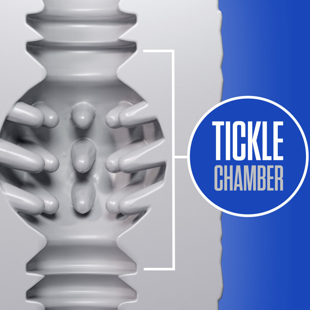 Rize! By Blush® | Reakt Self-Lubricating Pocket Stroker - Made With Ultra Soft X5® Plus - 3 Erotic Chambers - White、mySite、bottomscart