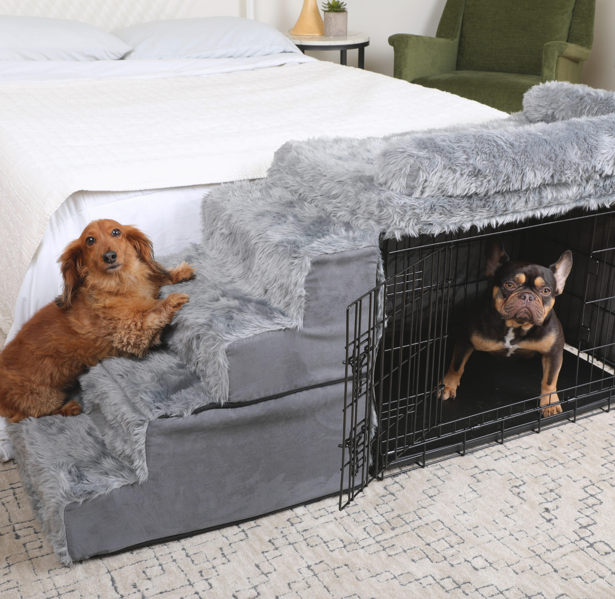 Dog Bedside Sleeper Crate Kit & Stairs、mySite、solidvoid