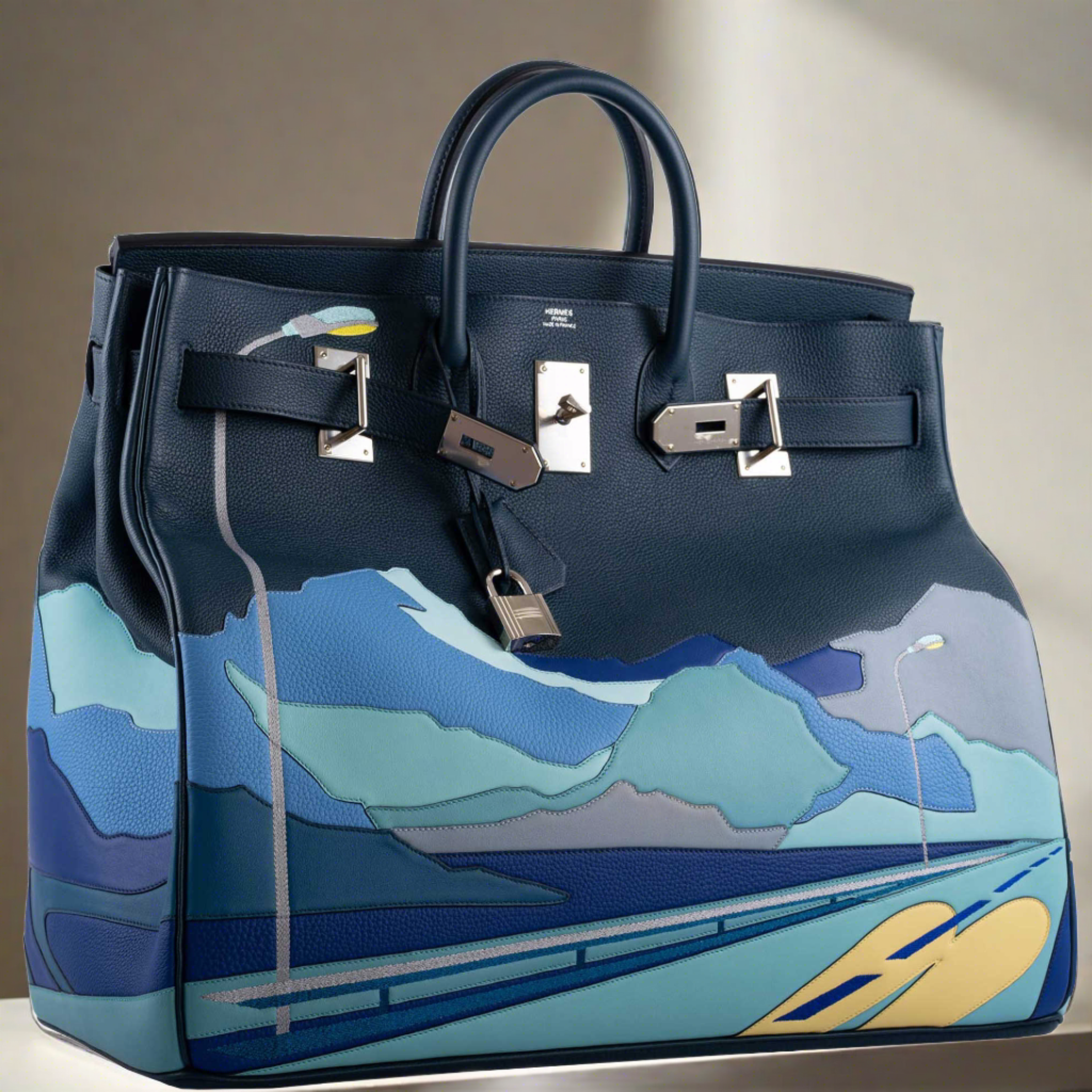 Hermès Endless Road HAC Birkin 50 Multicolor Togo and Swift Leather Palladium Hardware、mySite、garminoutage.com