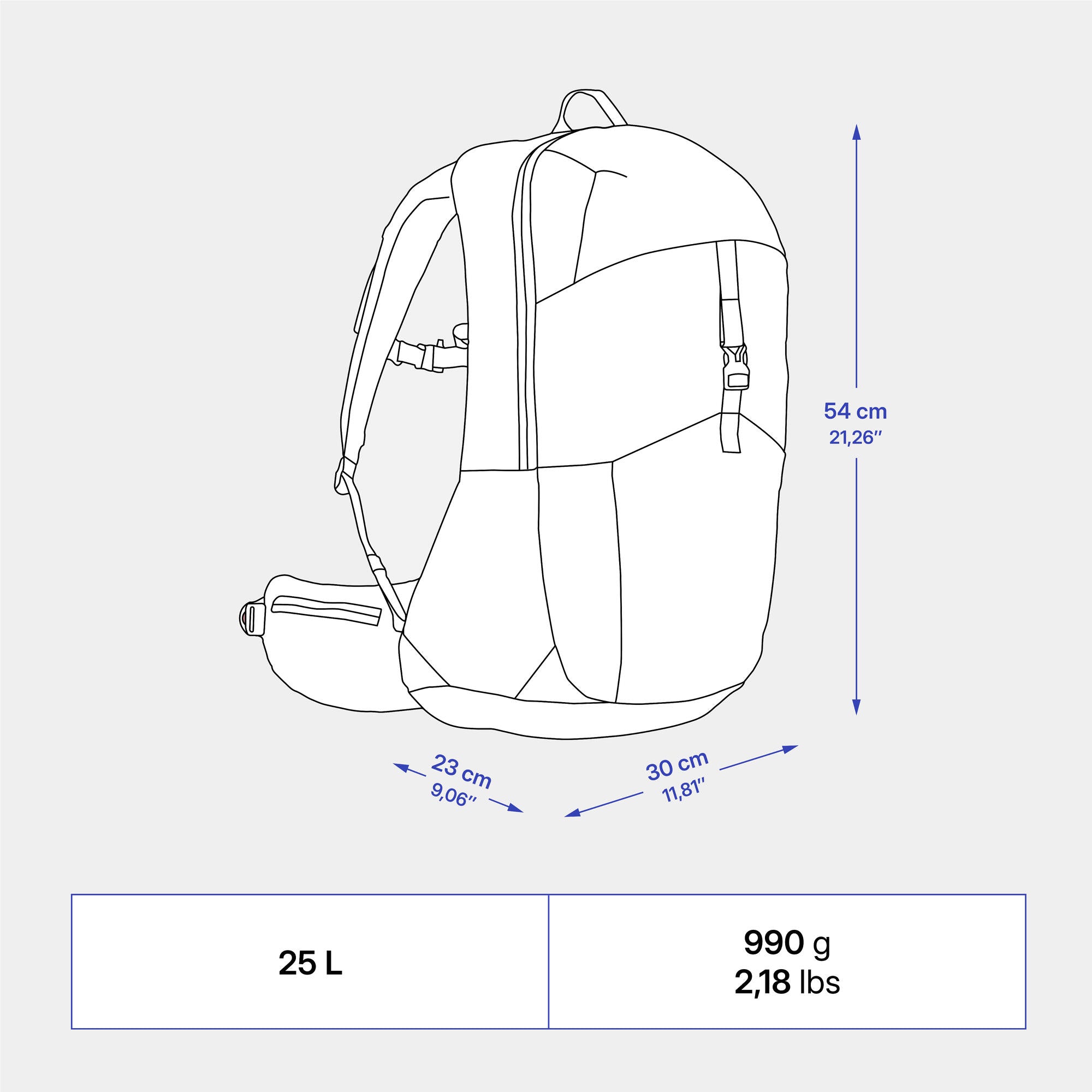 Quechua MH500 25 L Hiking Backpack、mySite、shQuechua MH500 25 L Hiking Backpack、mySite、glenpowelloop_name