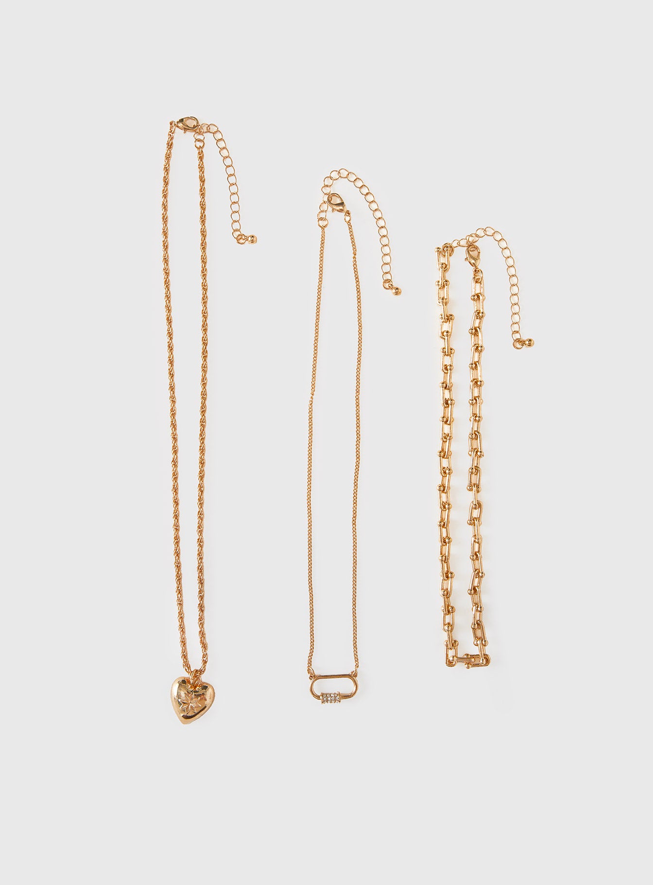 Double Date Layered Necklace Gold、mySite、solidvoid