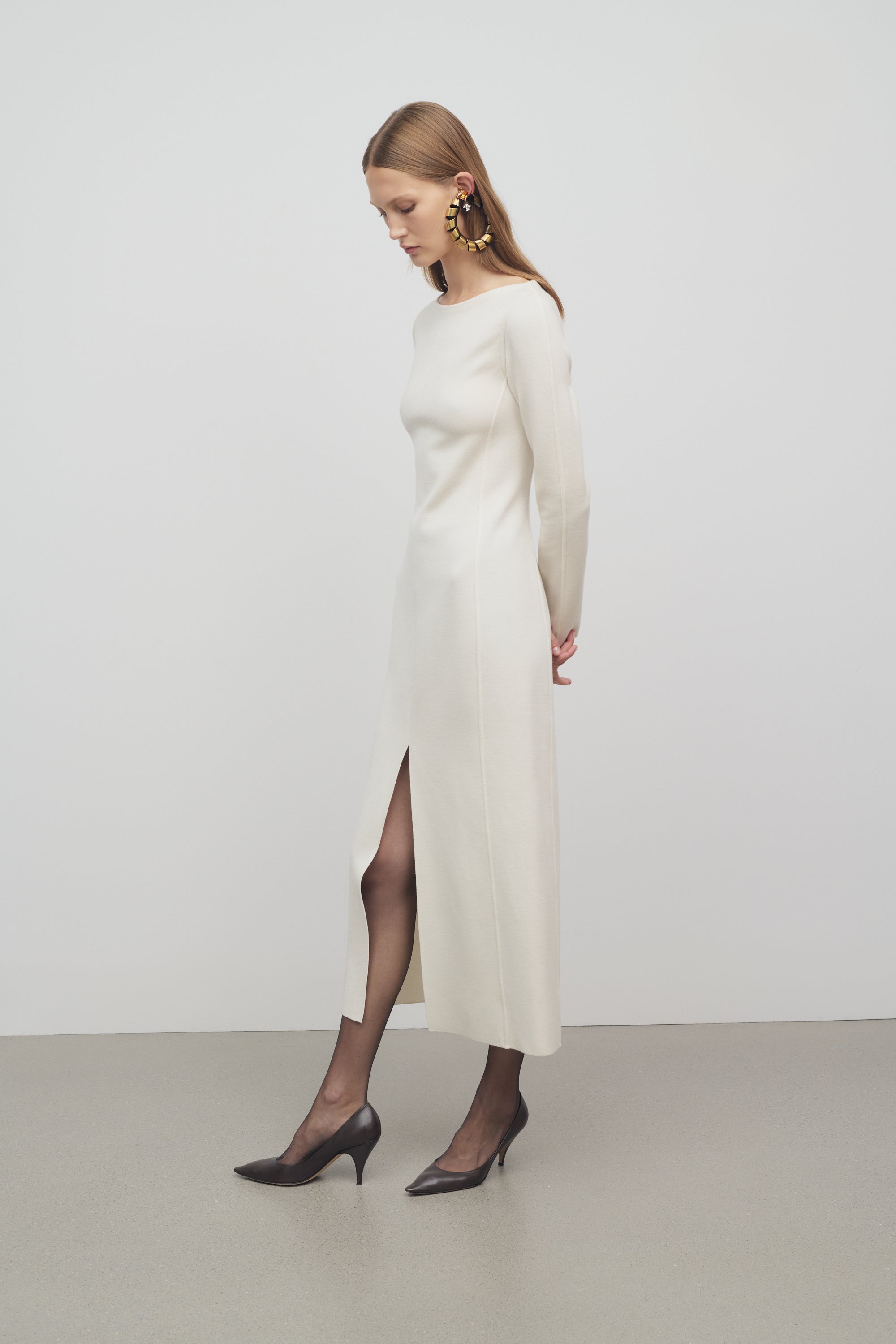 Iragi Dress in Wool and Cashmere、mySite、aoinhome