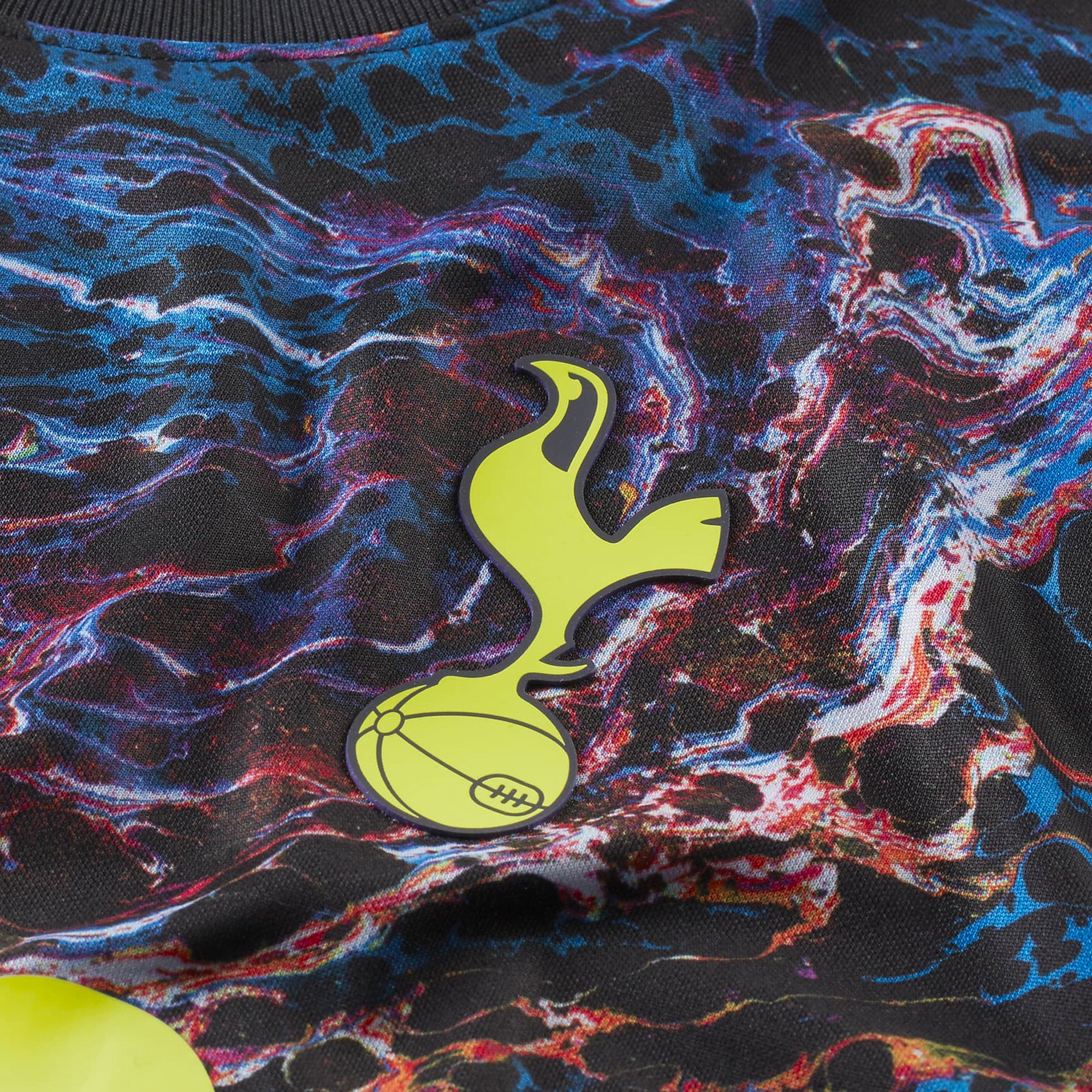 Nike Men's Tottenham Hotspur 2021/22 Away Jersey Black/Venom Green、mySite、noshort