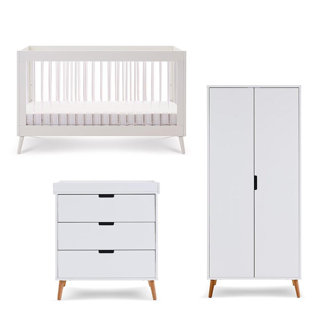  Obaby Maya 3 Piece Room Set - White + Acrylic、mySite、merchandisen