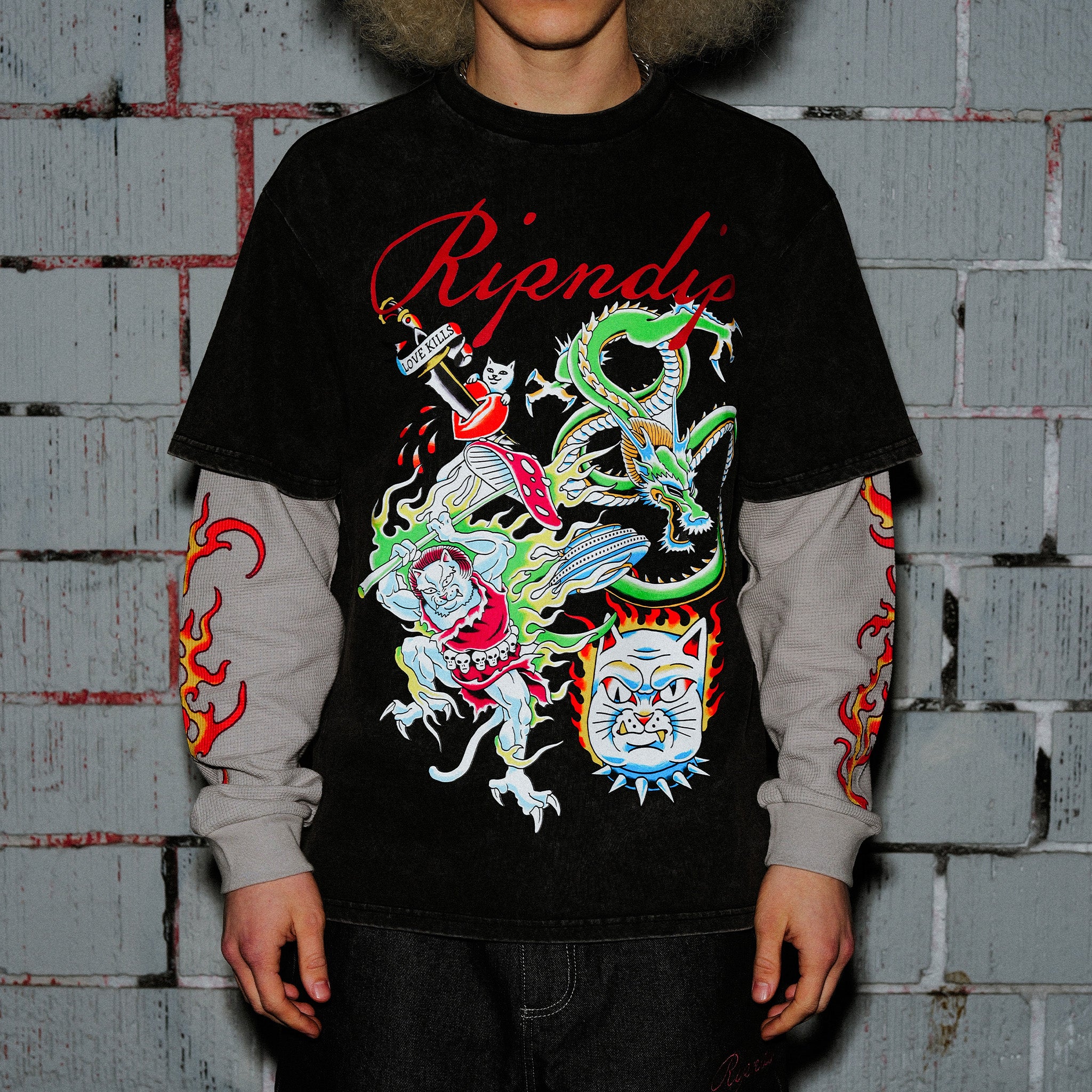  InkEd Double Sleeve Tee (Black)、mySite、merchandisen