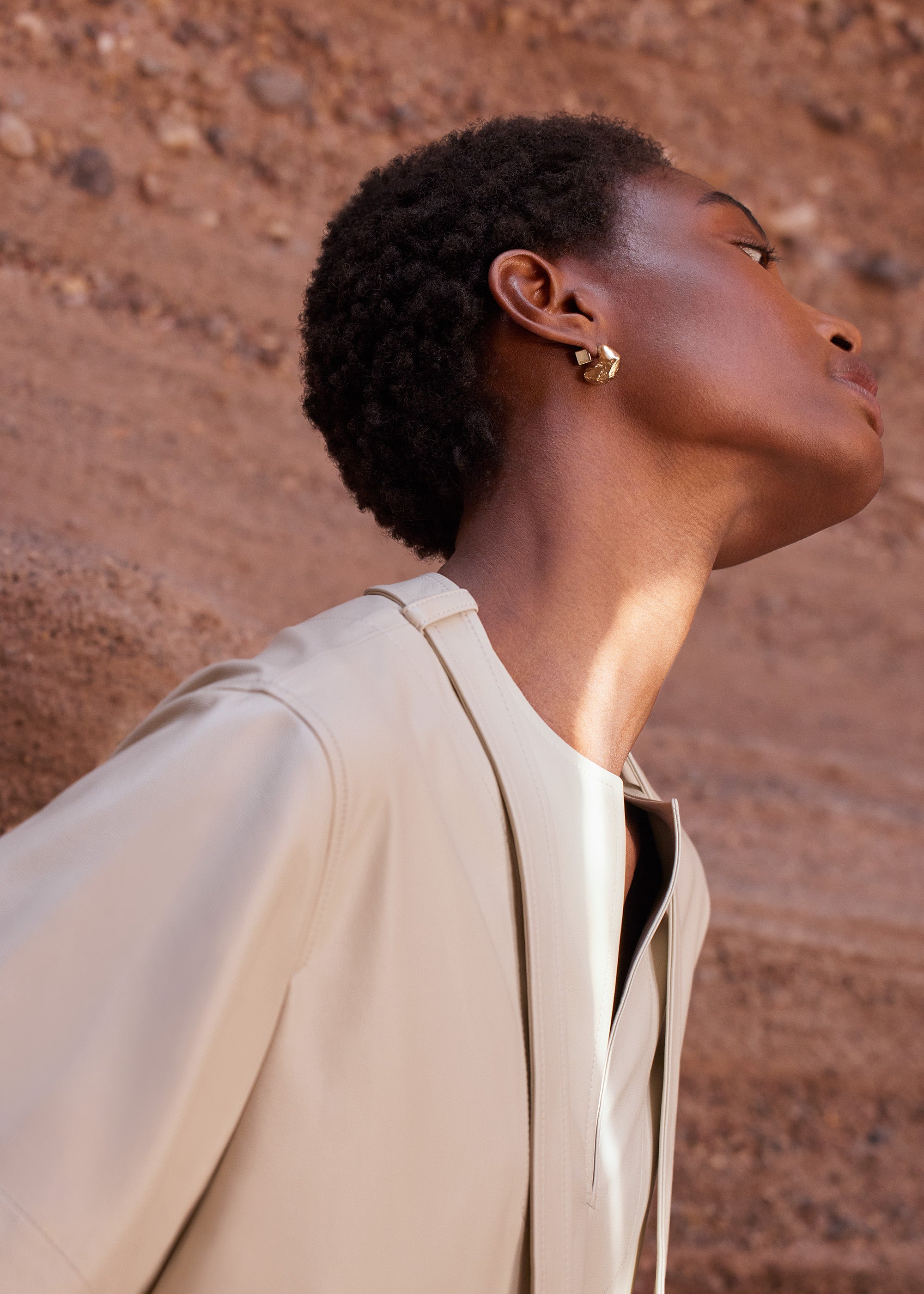 Puces d��oreilles Eroz - Dor茅e � l��or 24 carats、mySite、camillekostekn