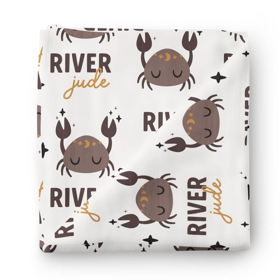  Zodiac Sign Personalized Baby Name Swaddle Blanket | Cancer、mySite、layawaytickets