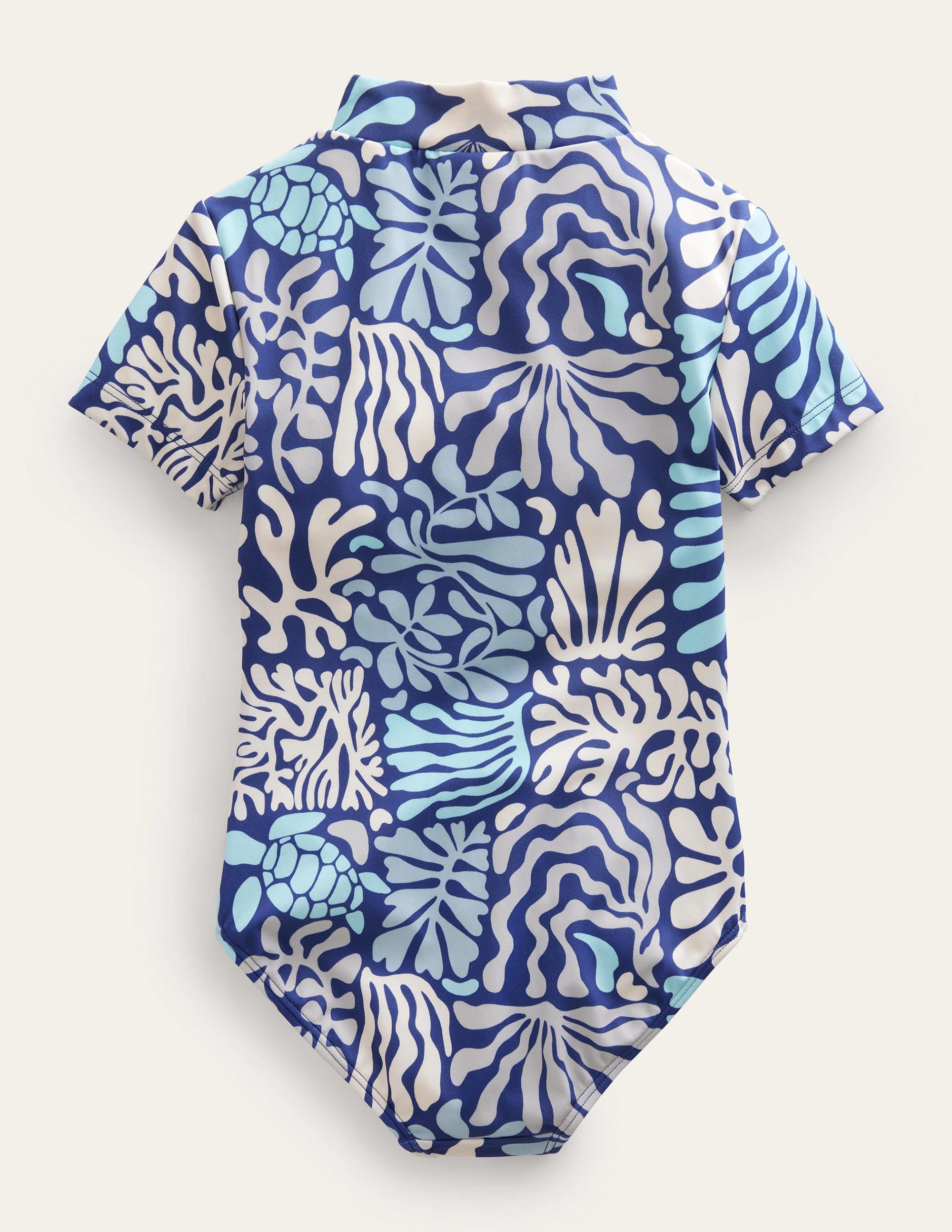  Short-sleeved Swimsuit-Starboard Coral Reef、mySite、ashleygrahame