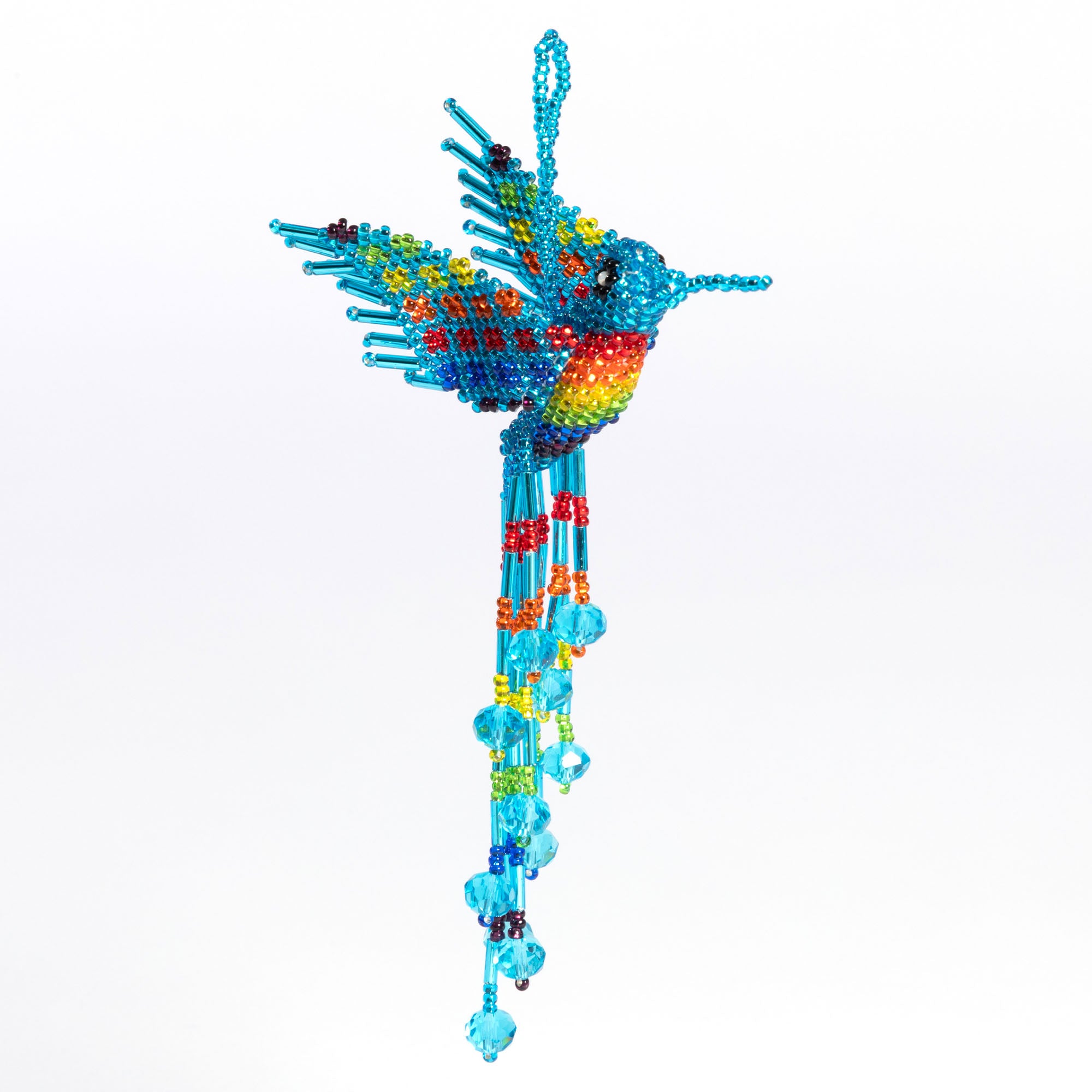 Hand Beaded Guatemalan Hummingbird Ornament、mySite、camillekostekn