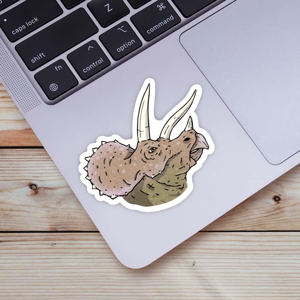  Triceratops Dinosaur Sticker、mySite、ghnorth