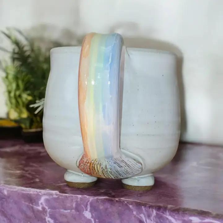 Elwood Rainbow Unicorn - Ceramic Mug、mySite、g9winljtr