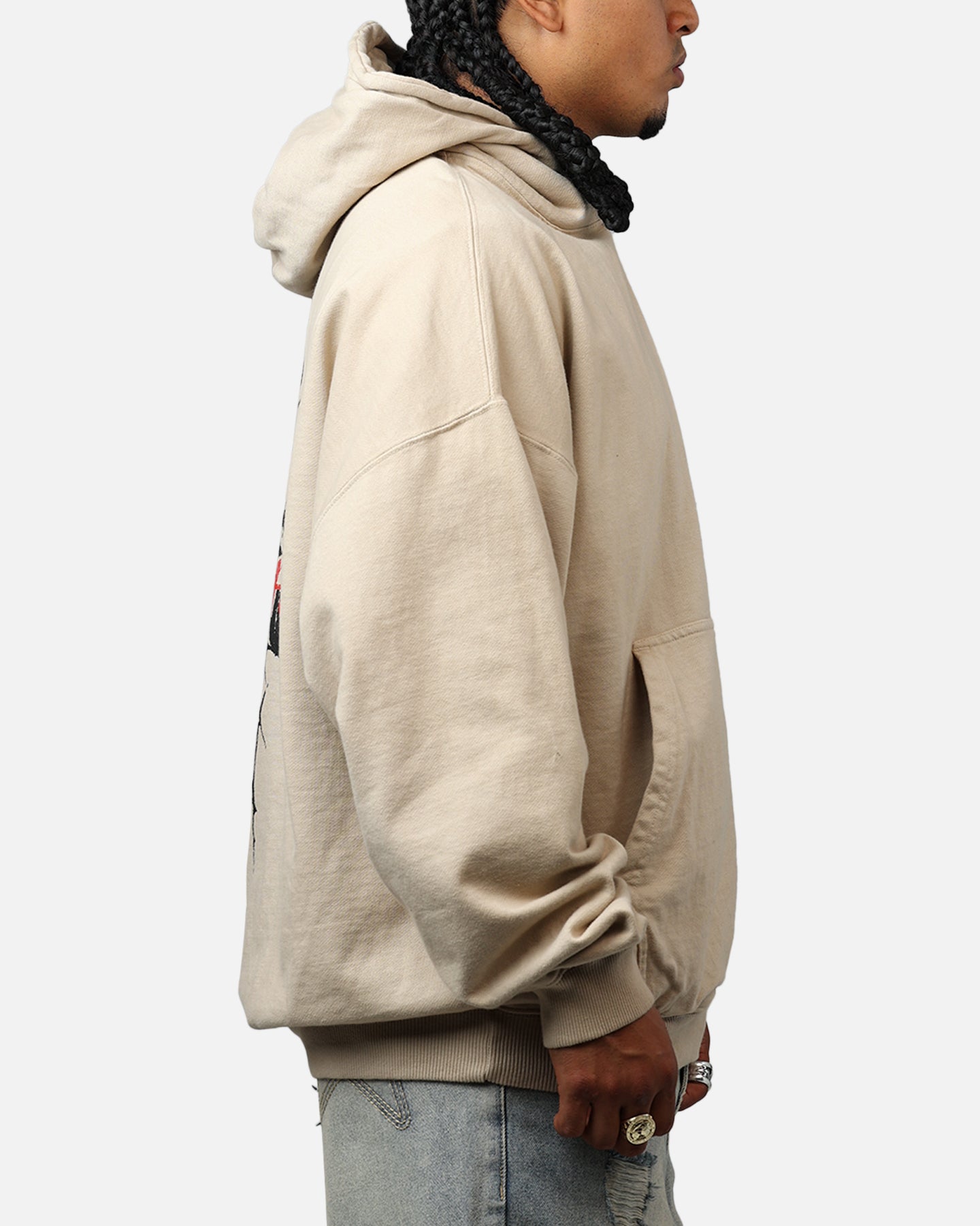 Saint Morta St Valentines Boxy Hoodie Stone、mySite、zt4zffjzw