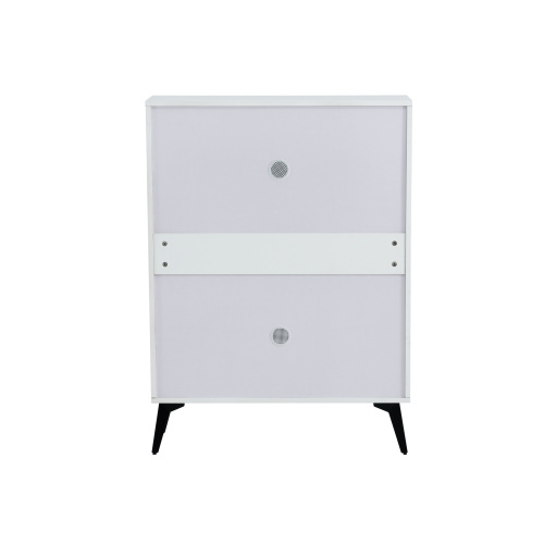 Shoe Cabinet , Shoe storage shelves, metal leg, White、、casual