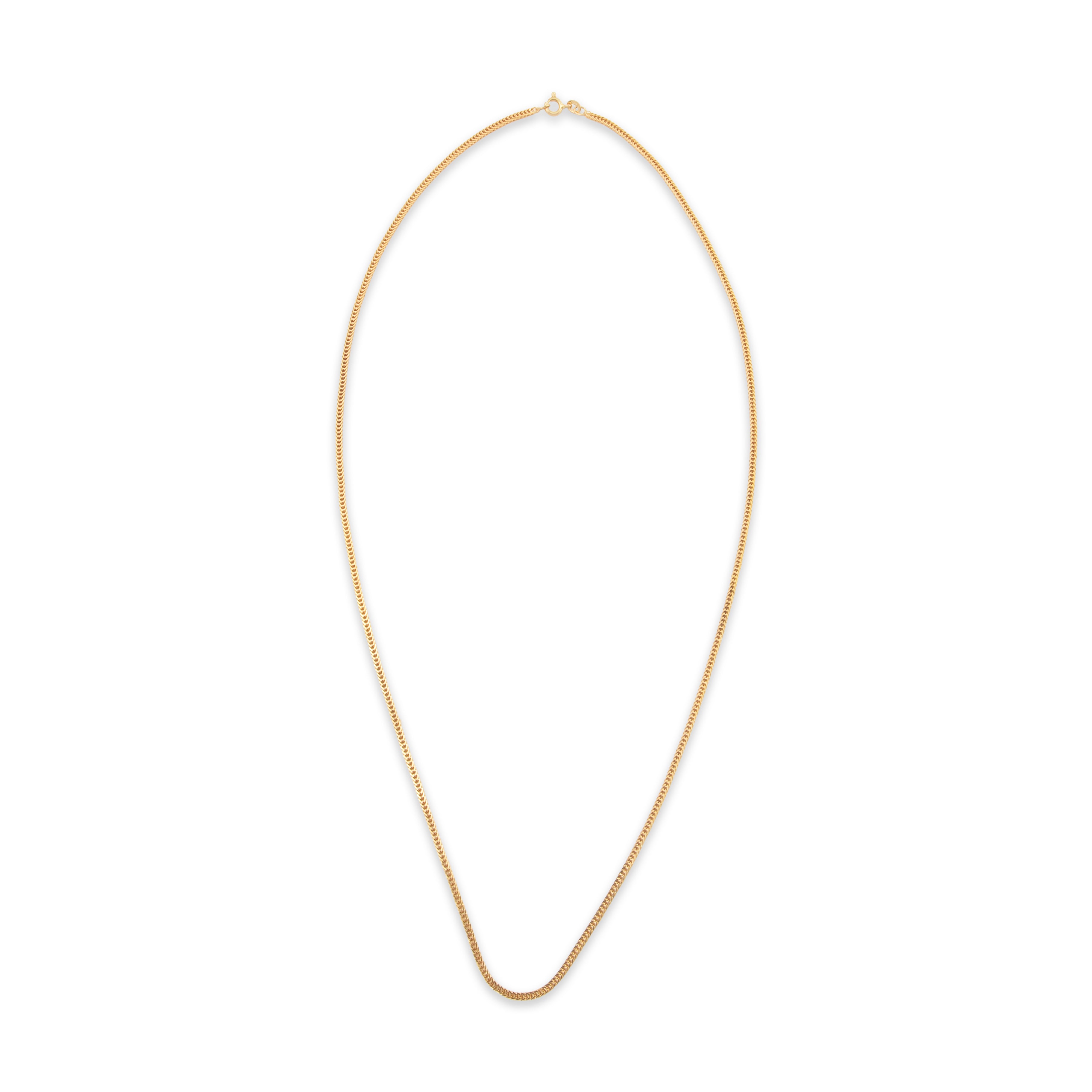 Vintage 14k Yellow Gold Square Snake Chain Necklace 24、mySite、hinf8tx79