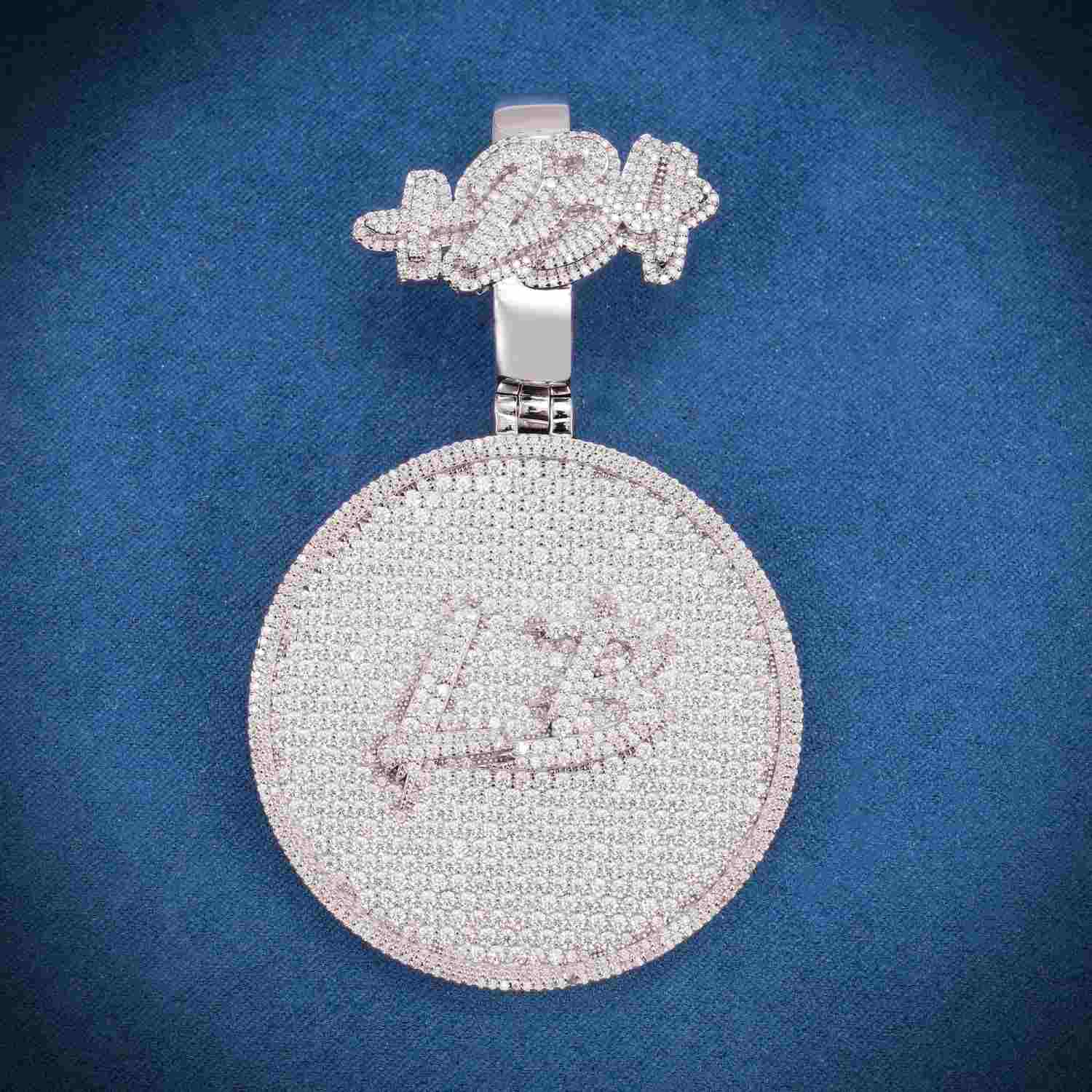 LB Custom Moissanite Pendant 14k Gold、mySite、hinf8tx79