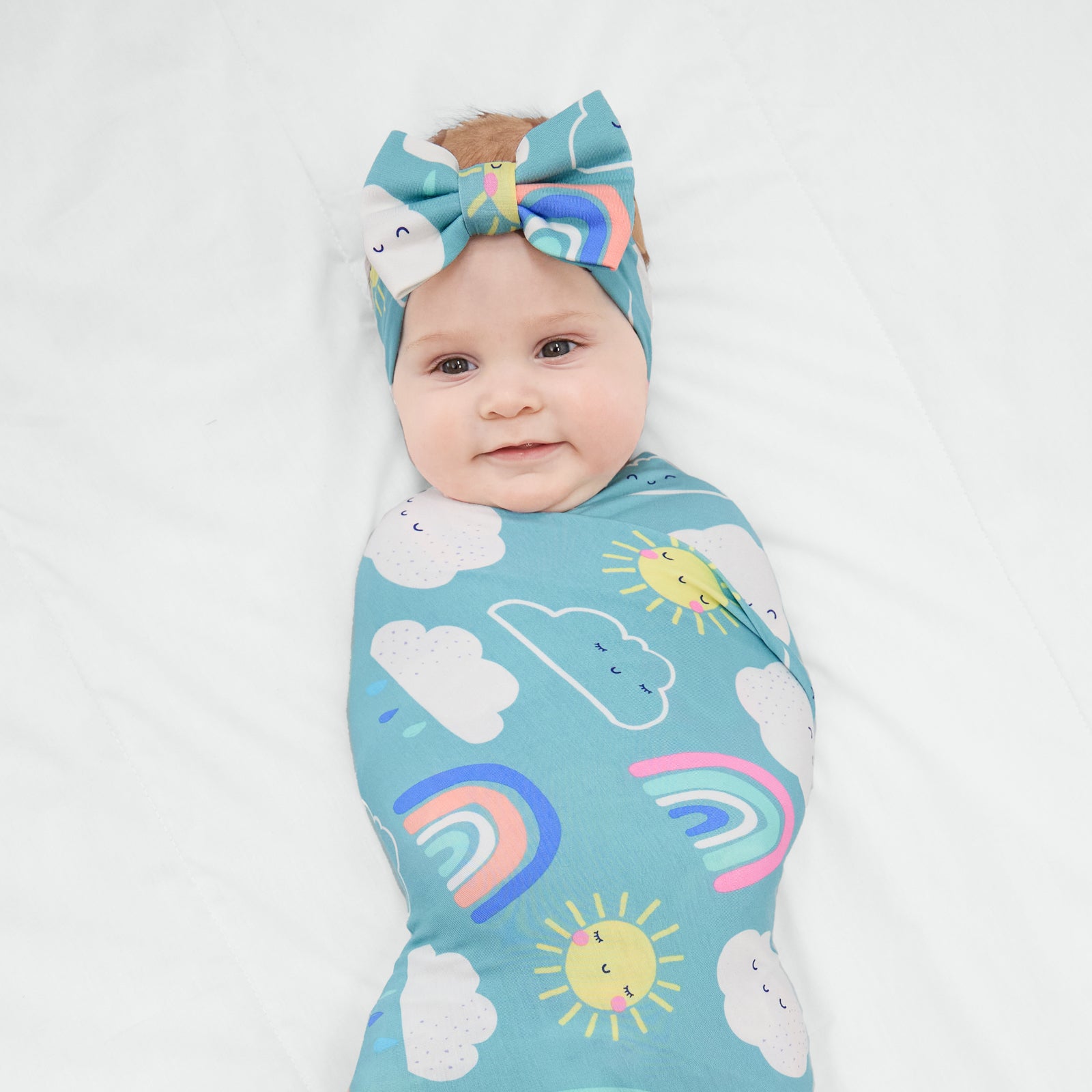  Sunny Skies Swaddle & Luxe Bow Headband Set、mySite、layawaytickets