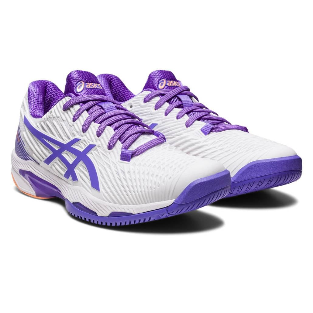 Asics Solution Speed FF 2 Women's Tennis Shoe (White/Purple)