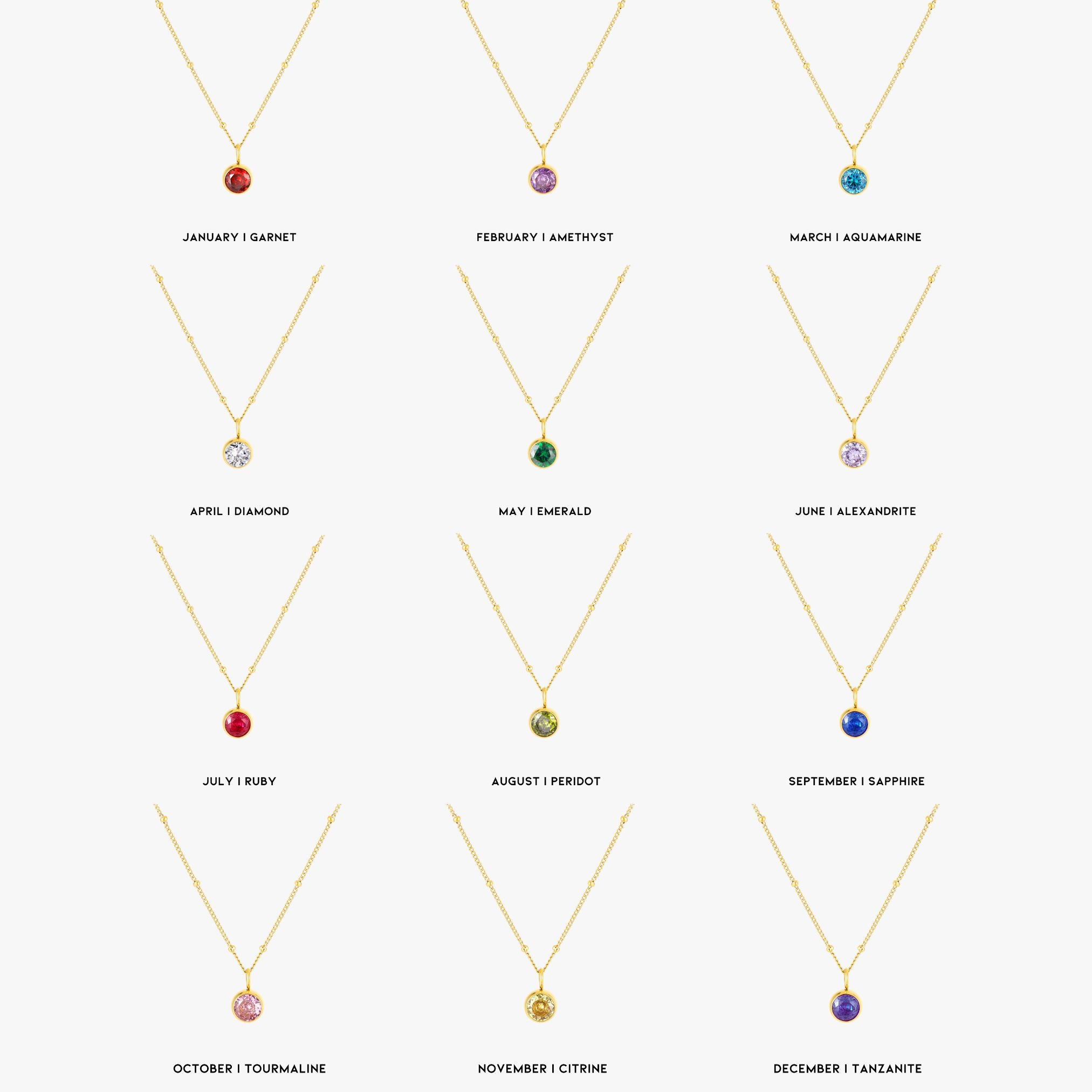 Birthstone Necklace、mySite、hinf8tx79