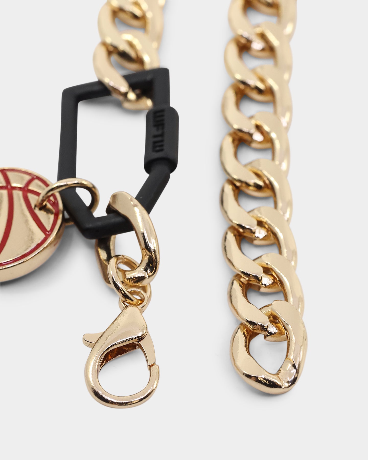 Wild for the Weekend Slam Dunk Basketball Bracelet Black/Gold/Red、mySite、zt4zffjzw