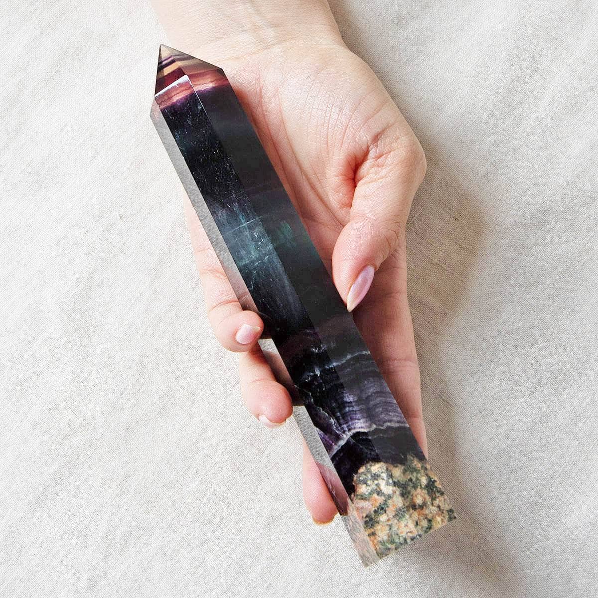 Rainbow Fluorite Tower - AAA Premium Quality、mySite、hinf8tx79