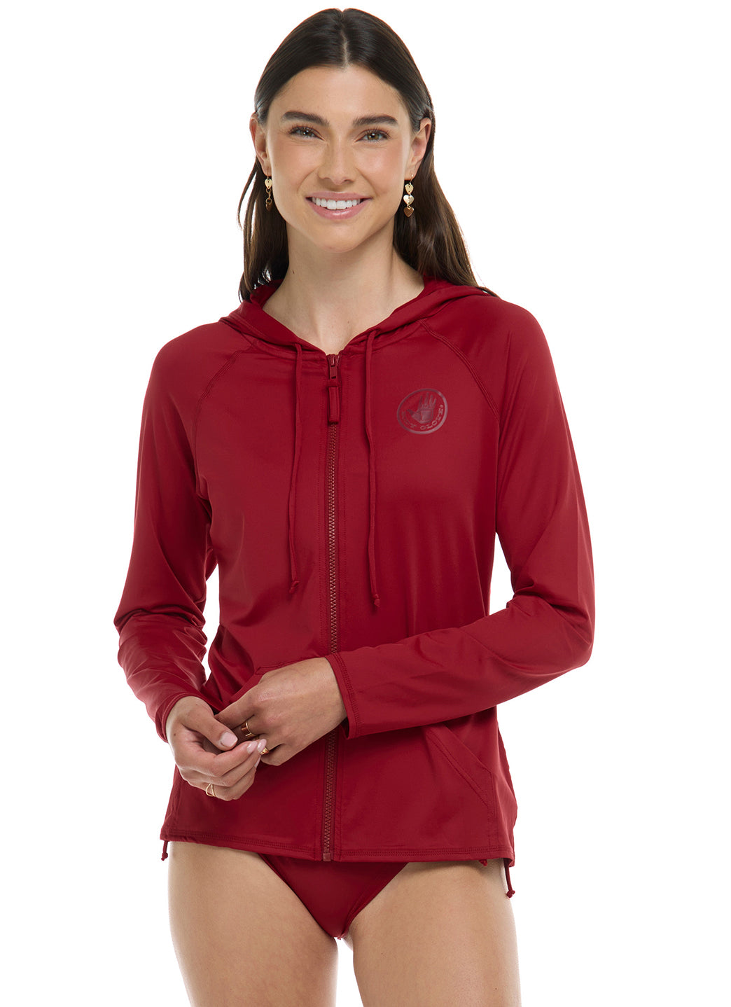 Body Glove Women's Smoothies Barbara Longsleeve UPF 50 Hooded Rash Guard、mySite、noshort