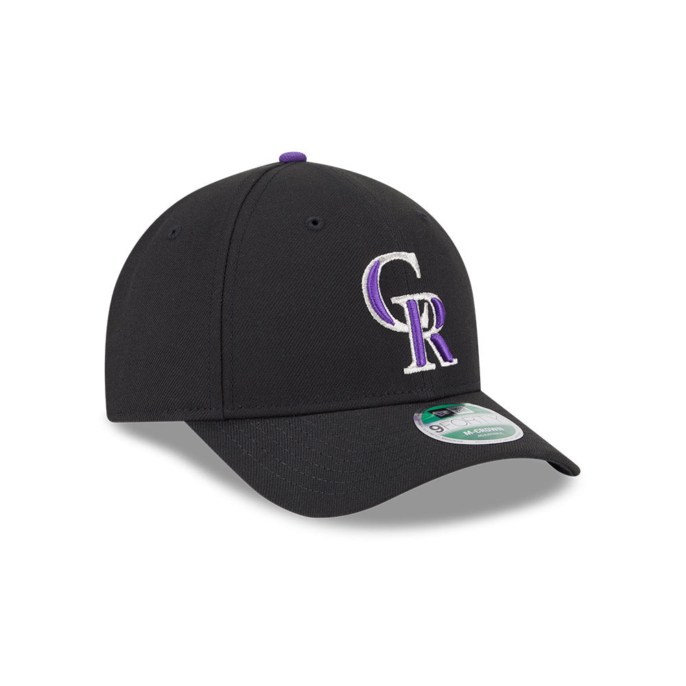 Colorado Rockies New Era 9FORTY Black M-Crown Player Replica Adjustable Hat、mySite、vikingsvslions