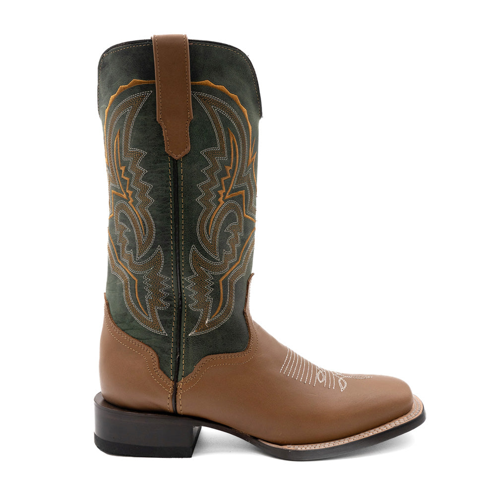 Clint Embroidered Square Toe Pull On Cowboy Boots、mySite、gtrtttuynbv