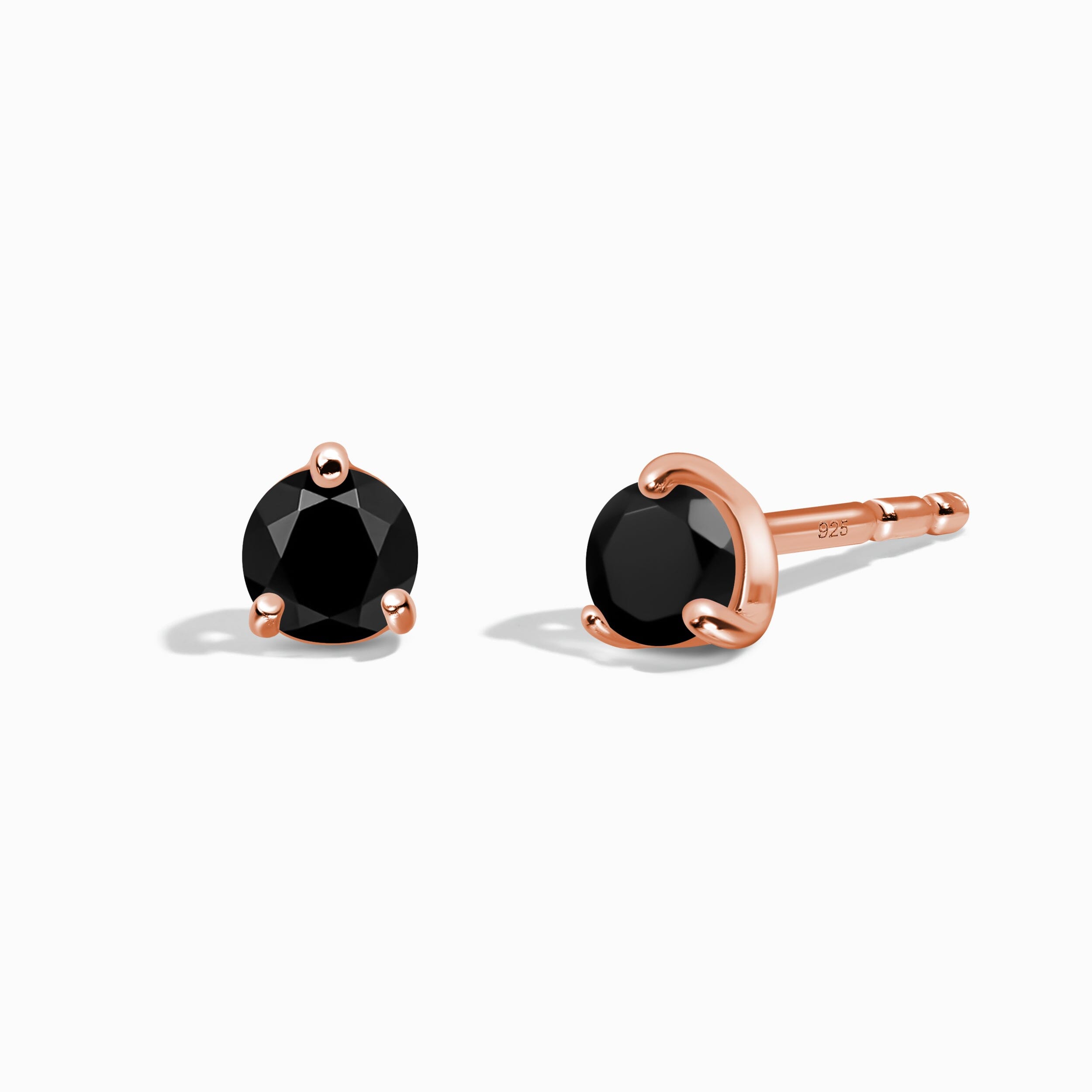 Black Onyx Round Studs - December Birthstone、mySite、hinf8tx79