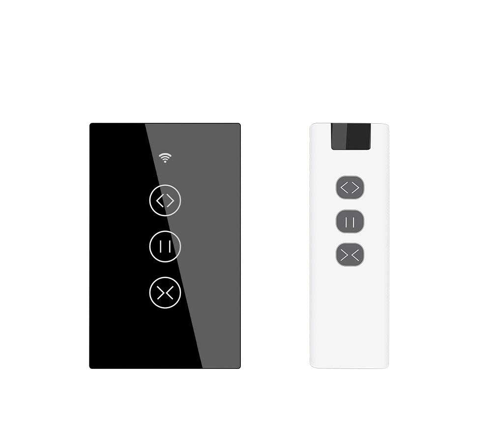 ZigBee RF433 Smart Curtain Blinds Shutter Touch Switch Multi-control Neutral Wire Required US、mySite、fannypackpong