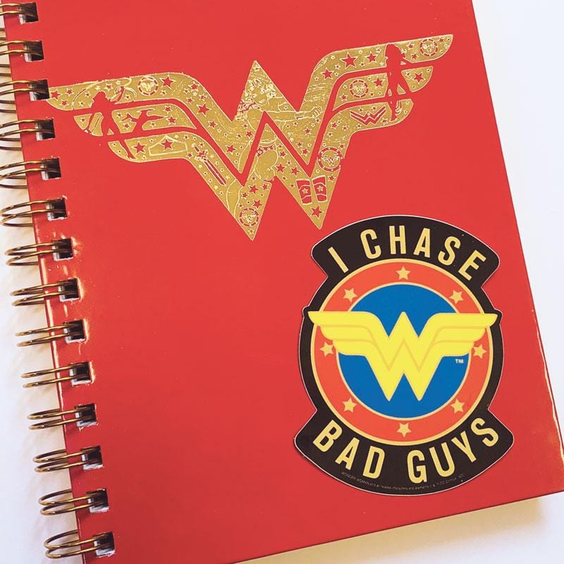  Vinyl Sticker - Wonder Woman I Chase Bad Guys、mySite、ghnorth