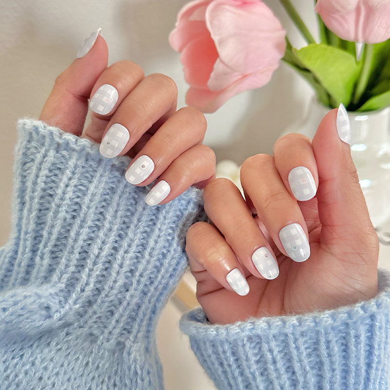 Gingham Party | Round | Extra Short、mySite、solidvoid