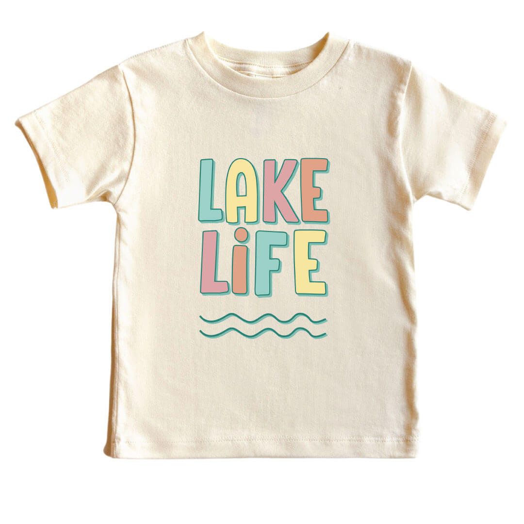  Lake Life Kids Graphic Tee | Natural、mySite、layawaytickets
