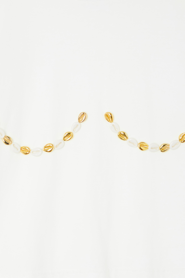 White Shell Boob Baby T Shirt、mySite、solidvoid