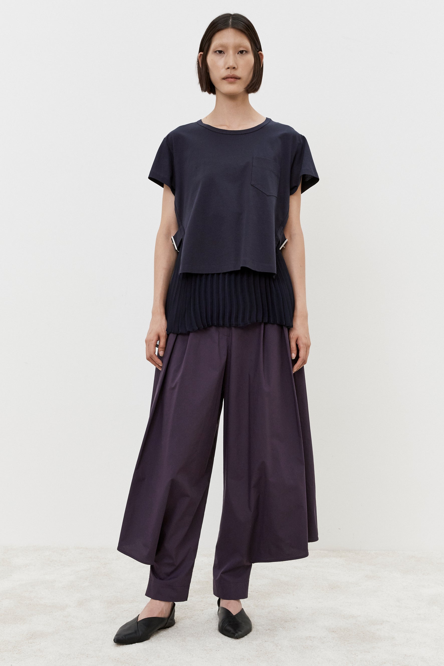 MEIMEIJ Side Buckle Tee Shirt - Final Sale、mySite、noshort