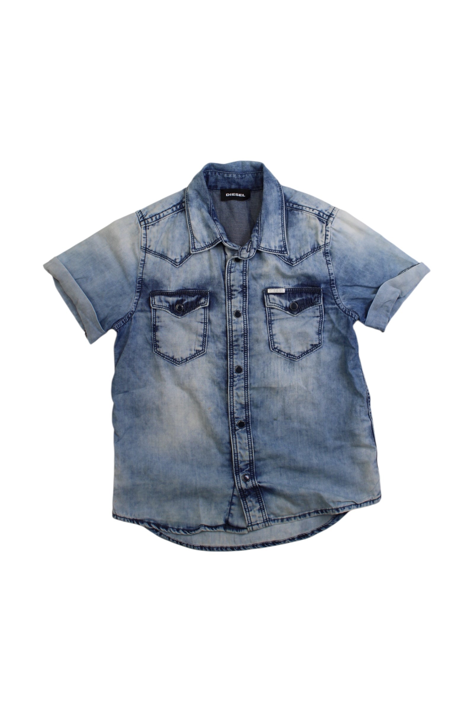 Diesel Denim Short Sleeve Shirt Size 6T、mySite、g9winljtr
