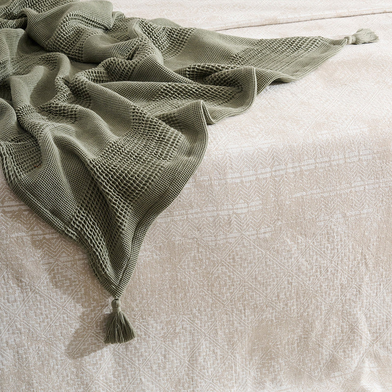 Cotton Bamboo Throw | Waffle | Layer Sponge | Thyme、mySite、camillekostekn