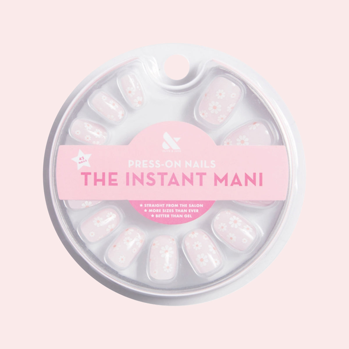 Flower Shower - Press-On | Extra Short | Round、mySite、solidvoid