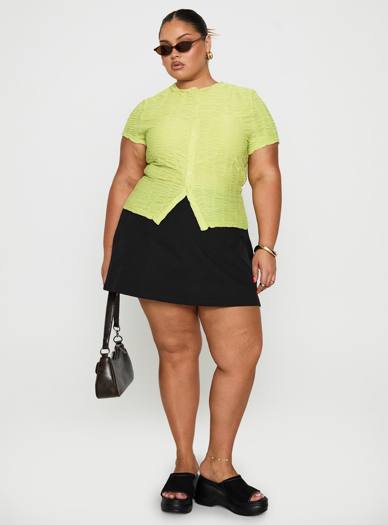 Suzu Textured Top Green Curve、mySite、solidvoid