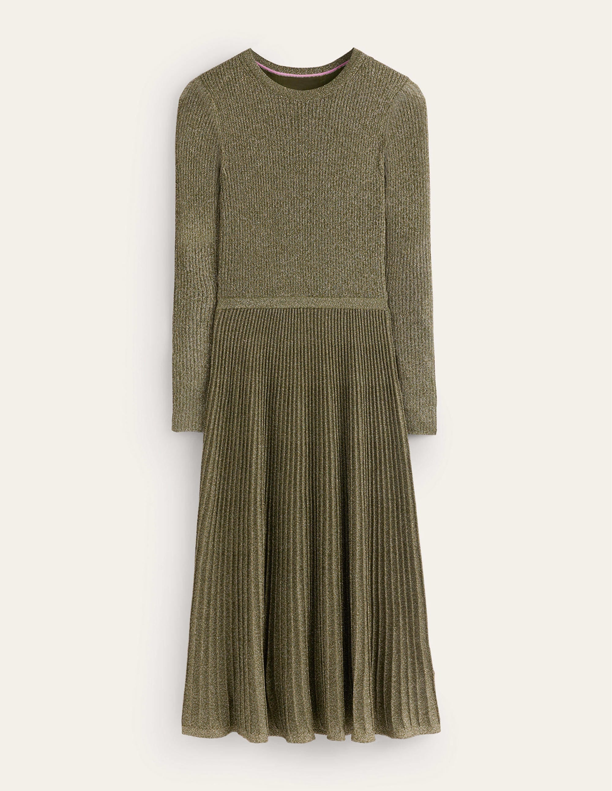  Ribbed Metallic Dress-Gold、mySite、ashleygrahame