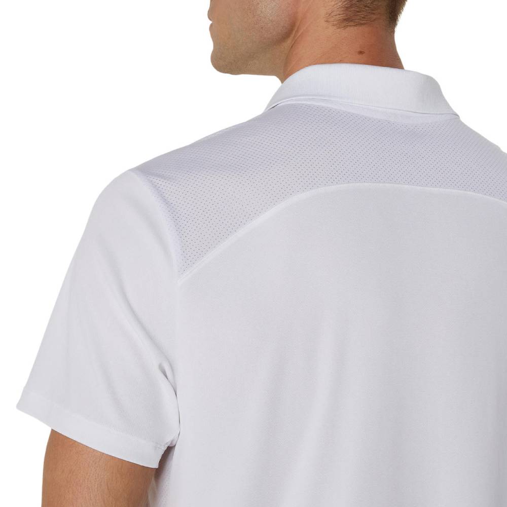 Asics Men's Court Polo Shirt (Brilliant White)