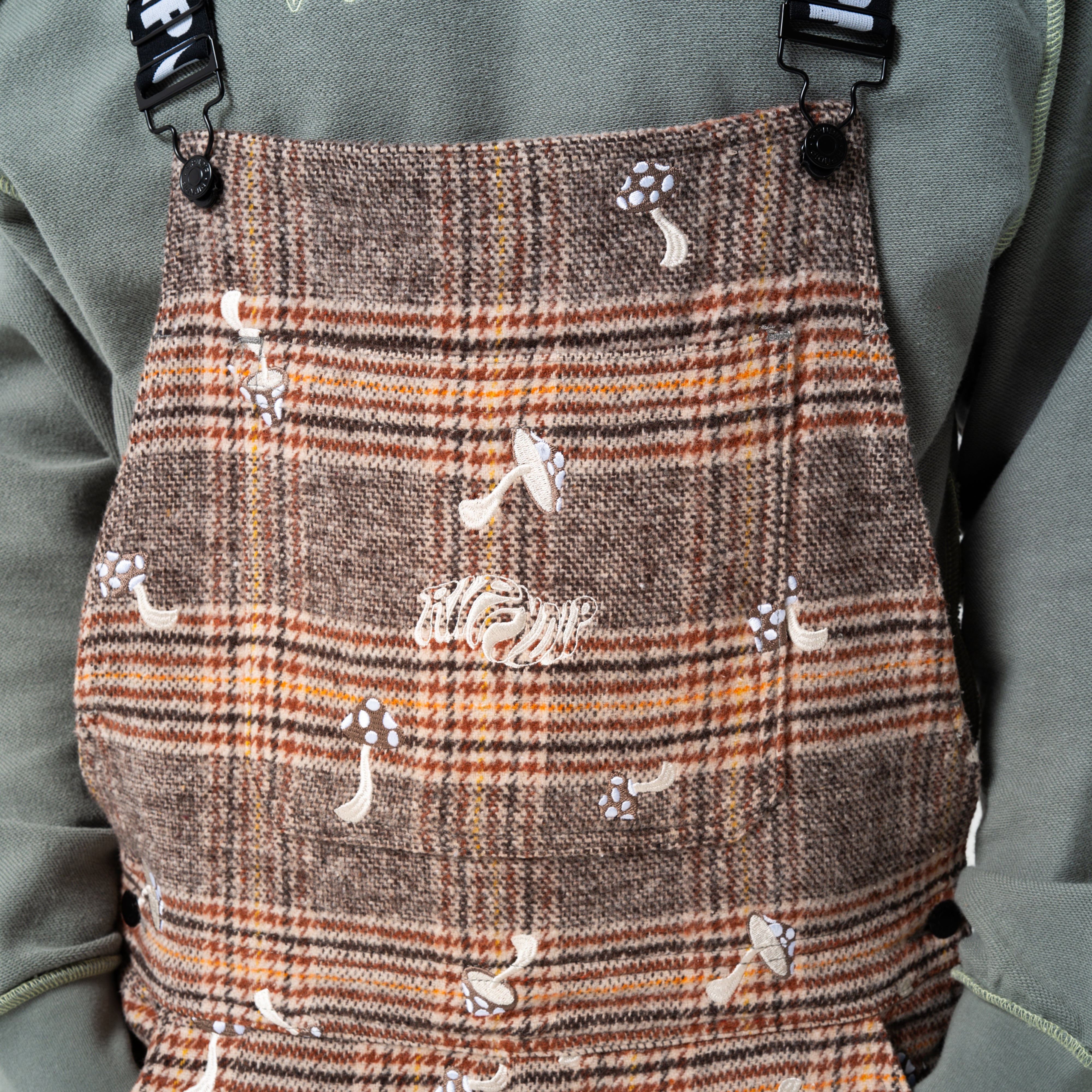  Euphoria Plaid Overalls (Brown Plaid)、mySite、merchandisen